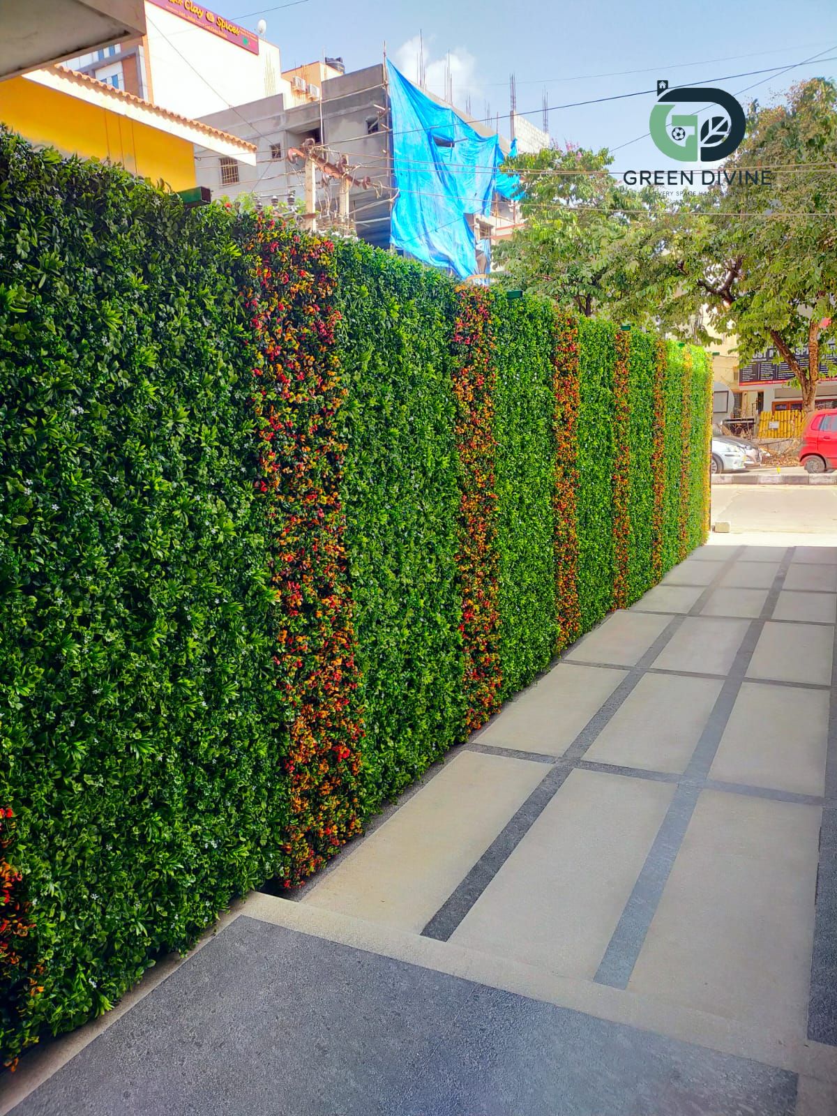 Artificial Vertical Garden Installation by Green Divine
